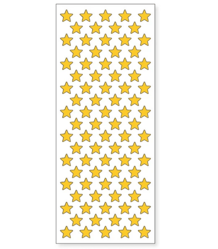 Mind Wave Sticker Sheets Gold Star Stickers