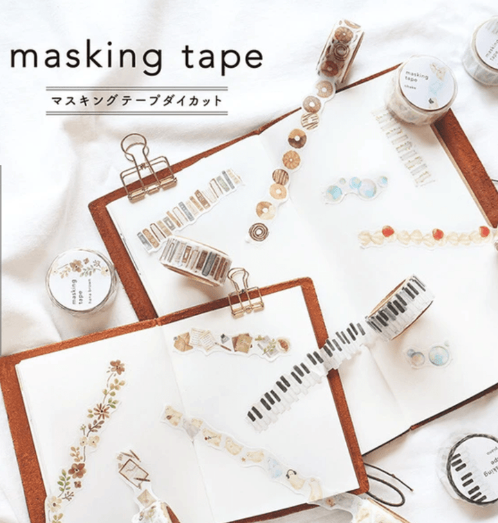 Mind Wave washi tape Die-Cut Cute Desk Washi Tape | 20mm Width