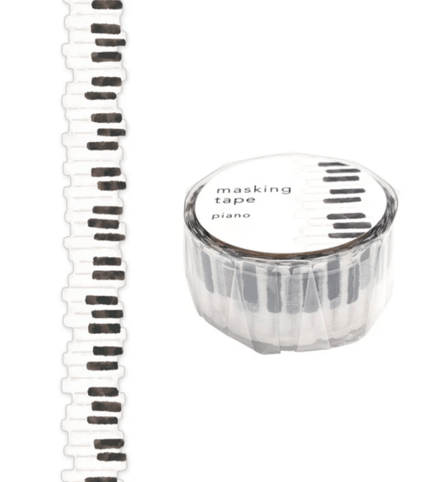 Mind Wave washi tape Die-Cut Piano Washi Tape | 20mm Width