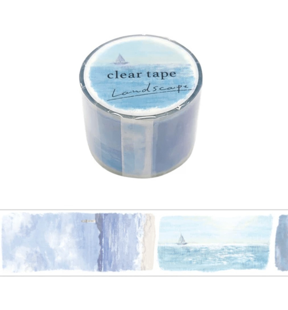 Mind Wave washi tape Landscape Clear Washi Tape | 30mm Width