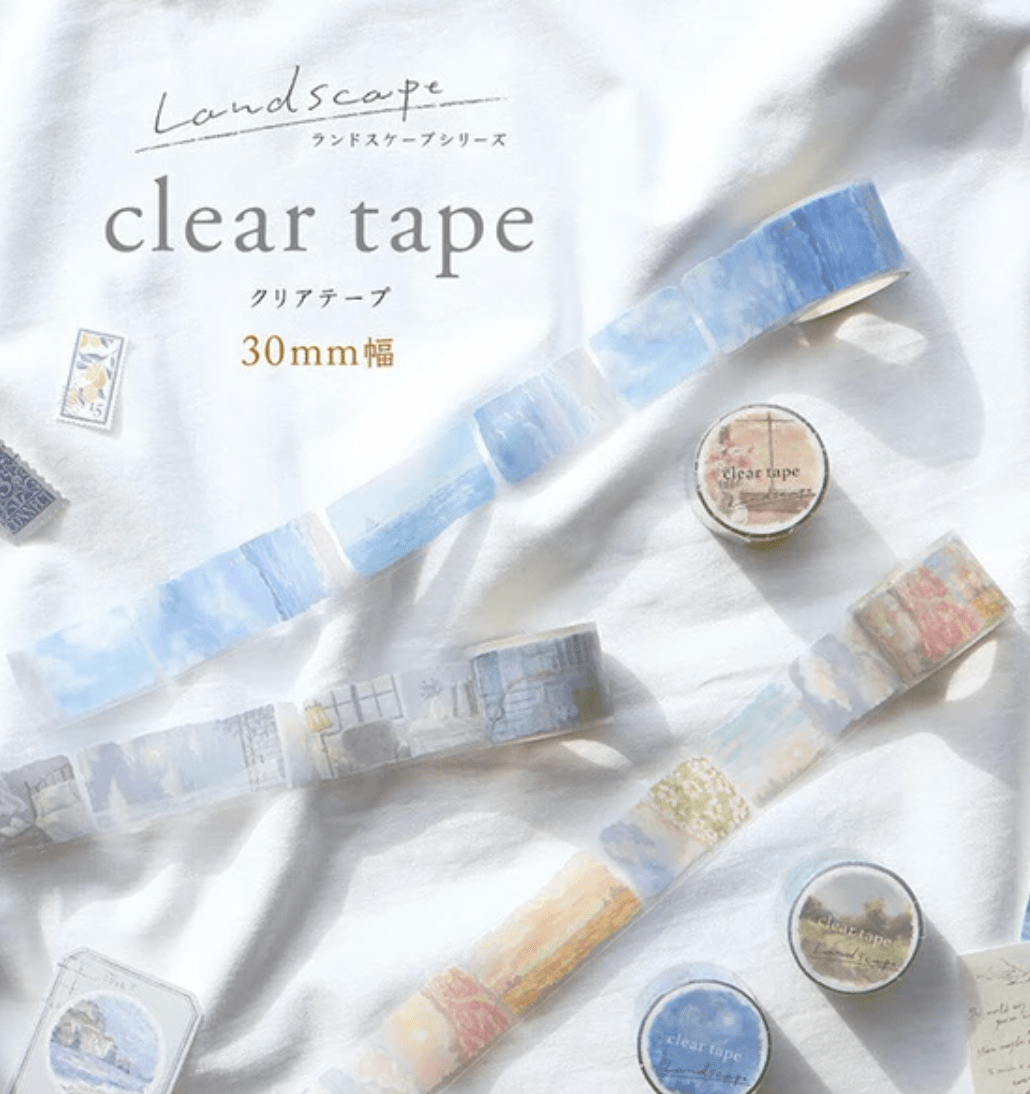 Mind Wave washi tape Landscape Clear Washi Tape | 30mm Width