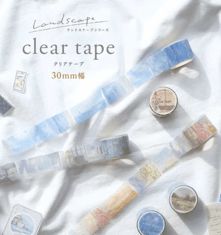 Mind Wave washi tape Landscape Clear Washi Tape | 30mm Width
