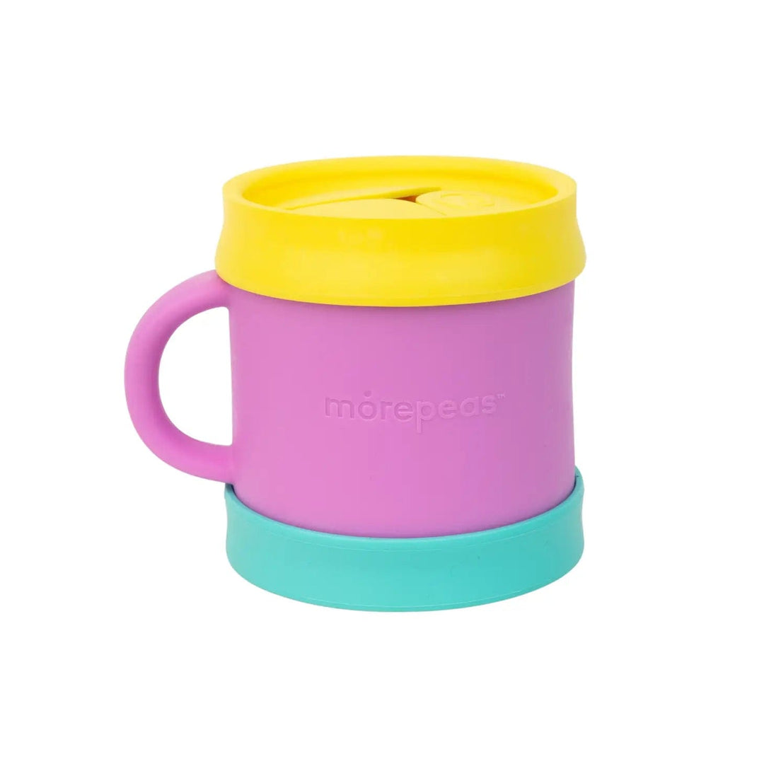 MorePeas Snack Cup Grape - Pink, Yellow, Teal Essential Snack Cup