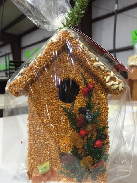 Mr. Bird Gifts White Seed Roof Juniper Birdie Cottages | Bird Seed Houses