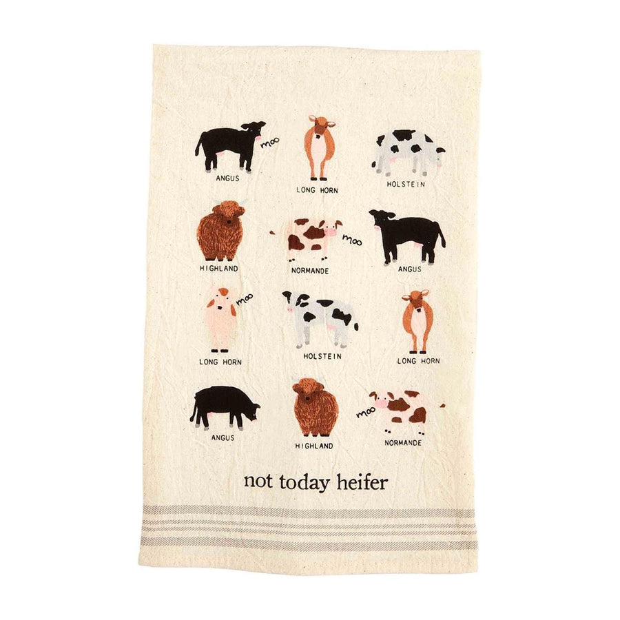 Mud Pie Towel Not Today Farm Animal Towel