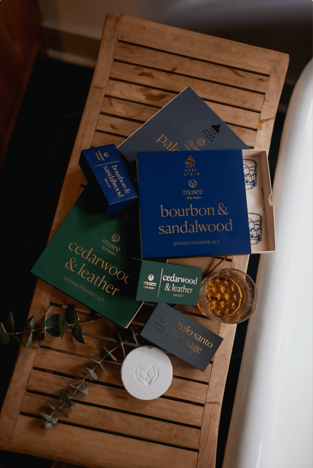Musee Bath & Body Bourbon & Sandalwood Shower Steamers