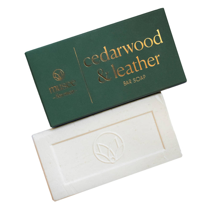 Musee Bath & Body Cedarwood & Leather Bar Soap