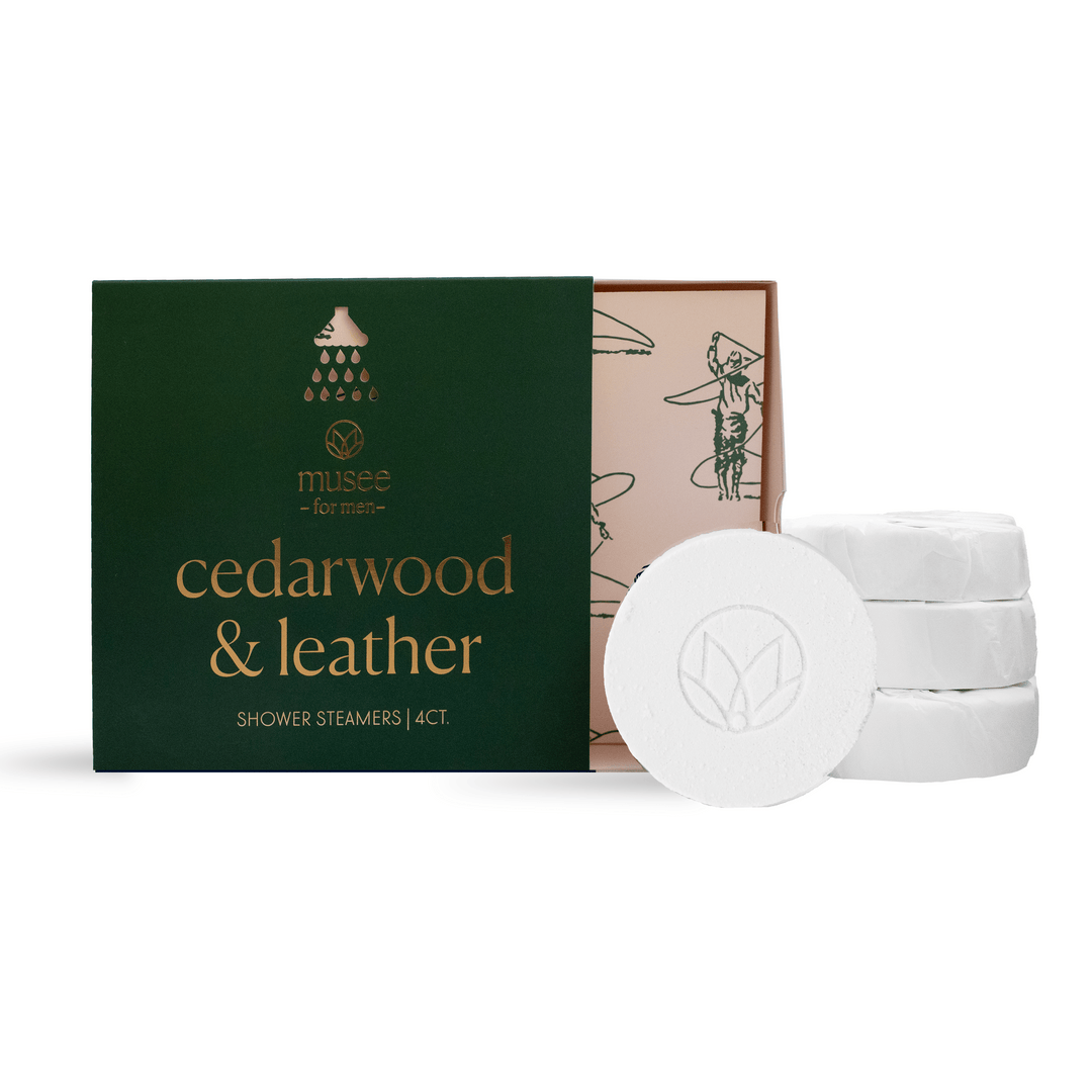 Musee Bath & Body Cedarwood & Leather Shower Steamers