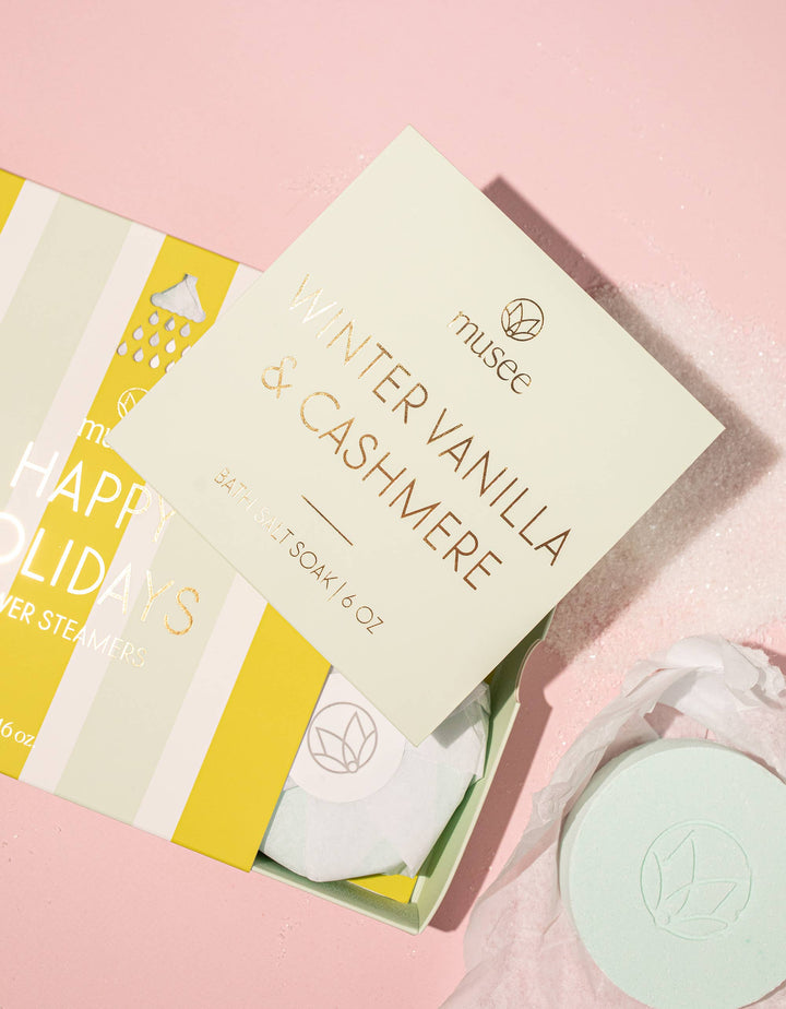 Musee Gifts Winter Vanilla & Cashmere Mini Bath Salt Soak