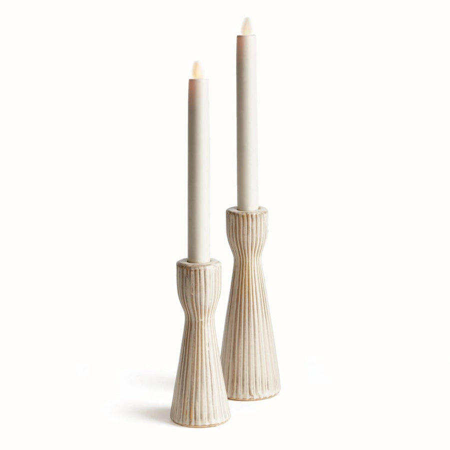 Napa Home & Garden Candle Holders Lesley Taper Holders, Cream