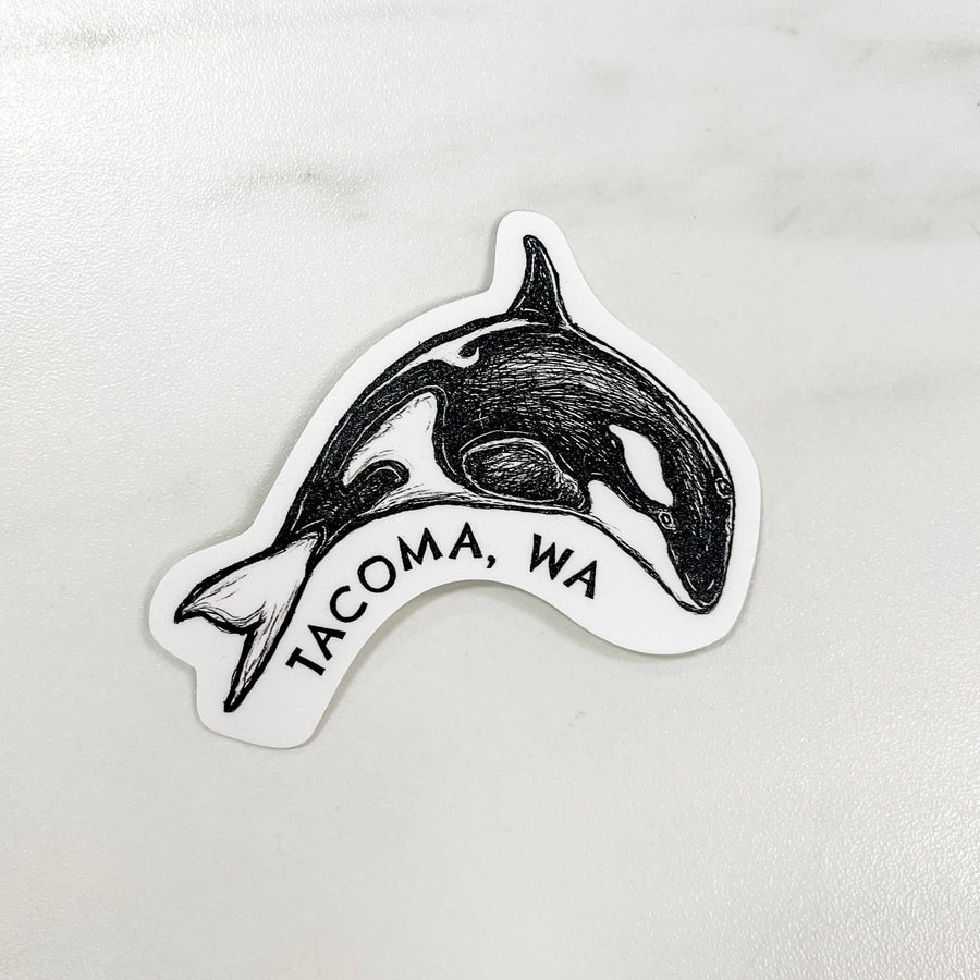 Nice Enough Sticker Orca - Tacoma, WA Sticker
