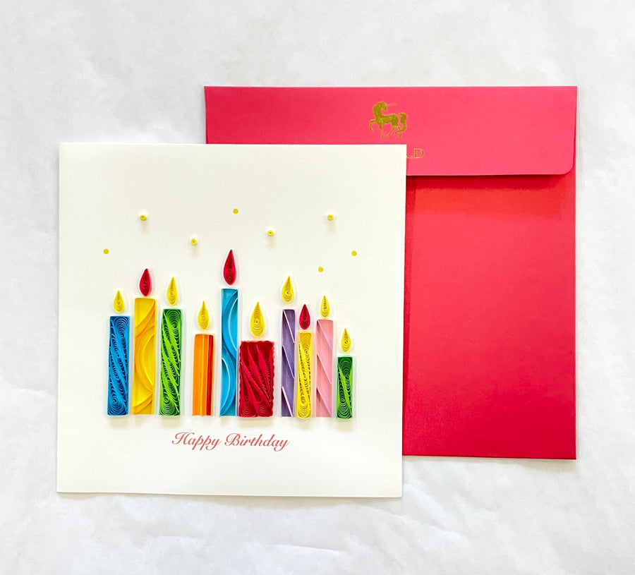 Niquea.D Card Birthday Candles Quilling Birthday Card