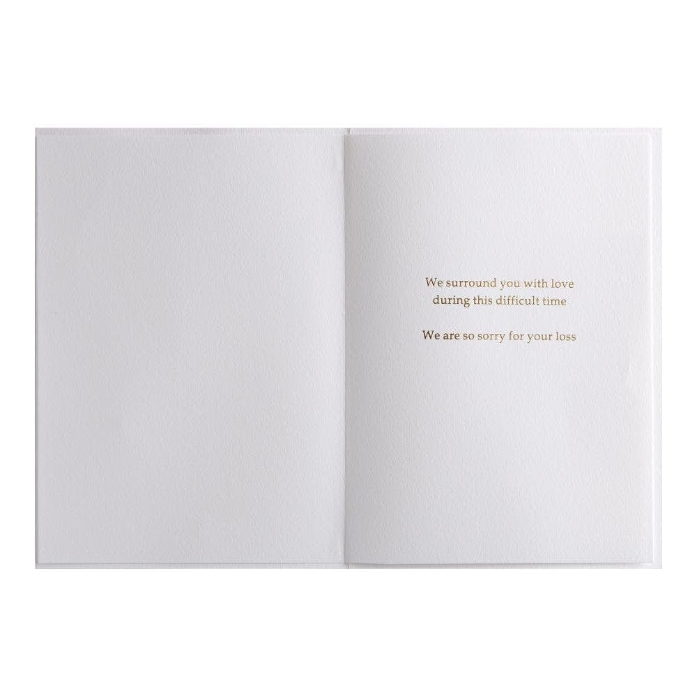 Niquea.D Card Embroidered Flowers Sympathy Card