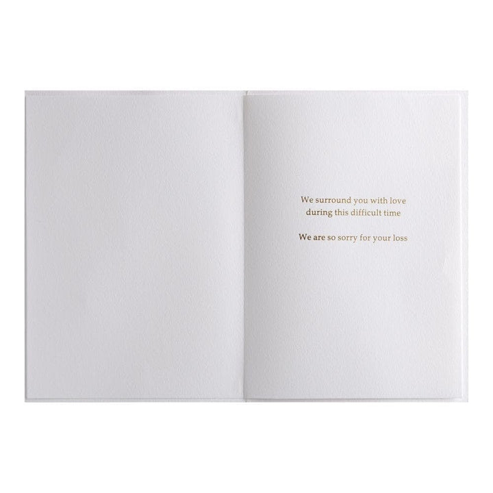 Niquea.D Card Embroidered Flowers Sympathy Card