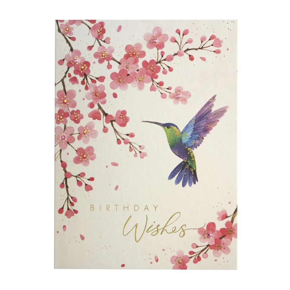 Niquea.D Card Hummingbird Birthday Card