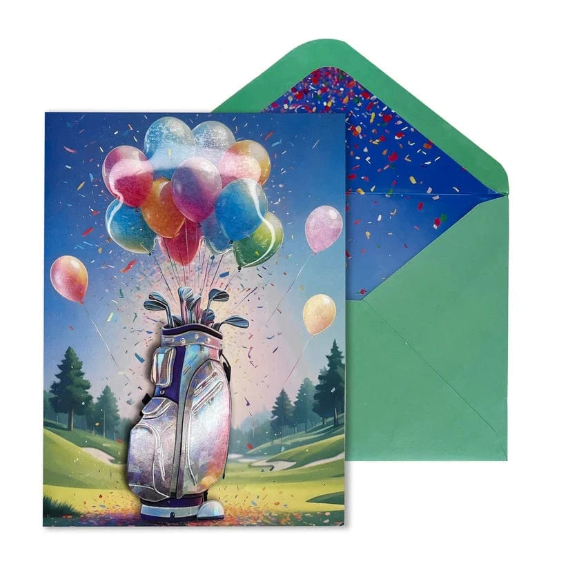 Niquea.D Cards Birthday Golf Bag Birthday Card