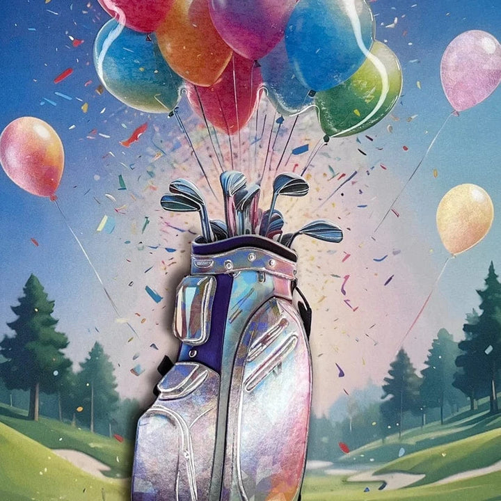 Niquea.D Cards Birthday Golf Bag Birthday Card