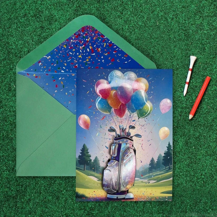 Niquea.D Cards Birthday Golf Bag Birthday Card