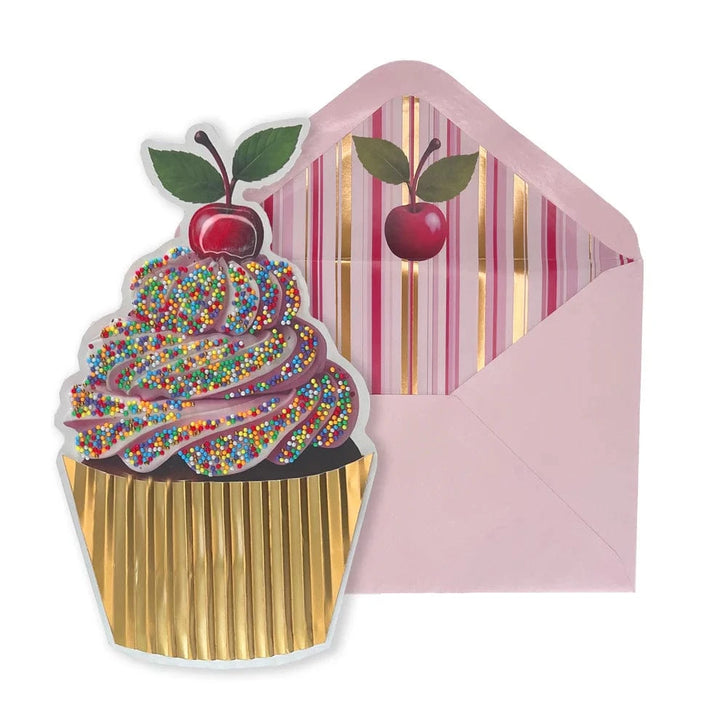 Niquea.D Cards Die Cut Cupcake Birthday Card