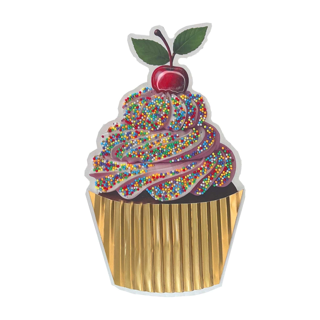 Niquea.D Cards Die Cut Cupcake Birthday Card