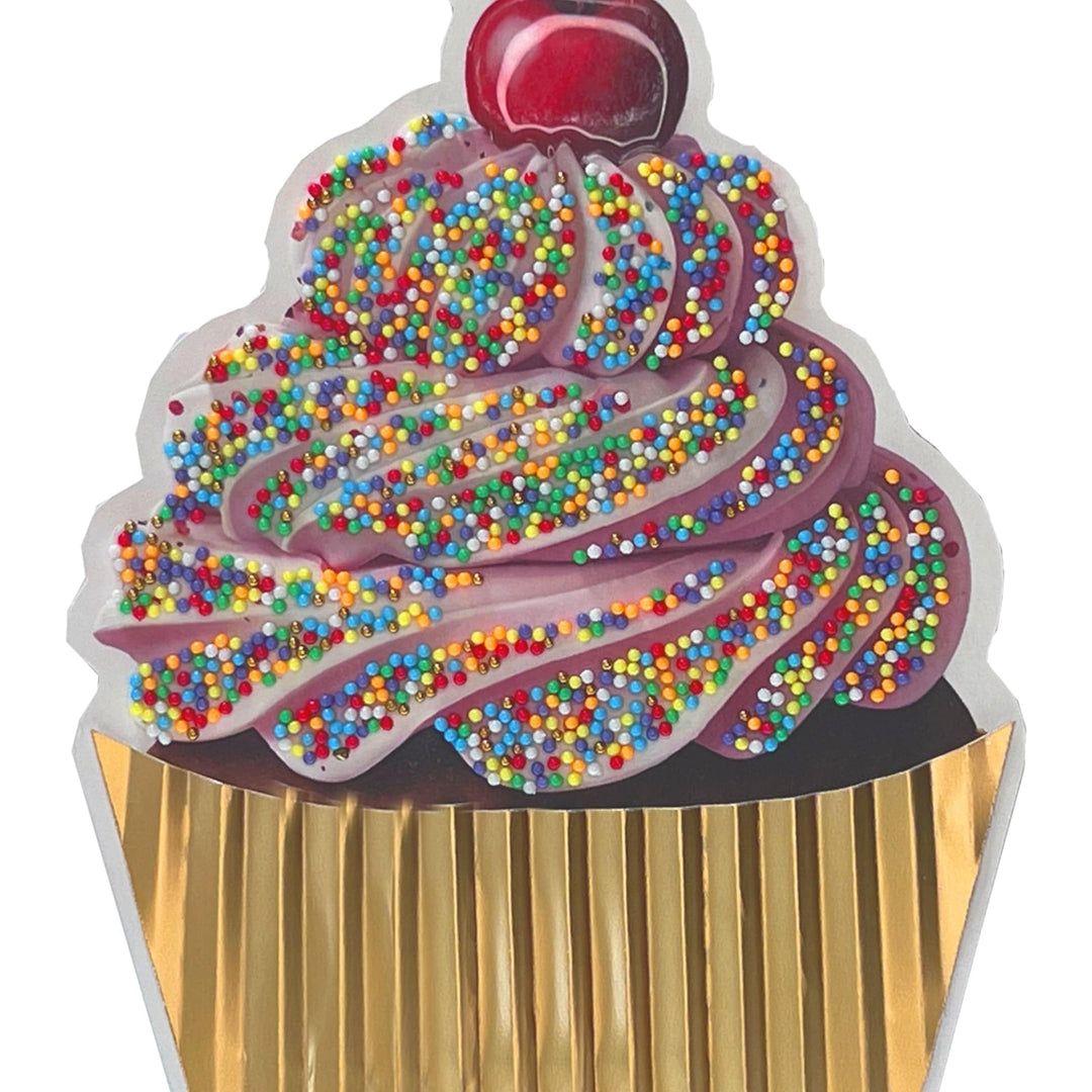 Niquea.D Cards Die Cut Cupcake Birthday Card