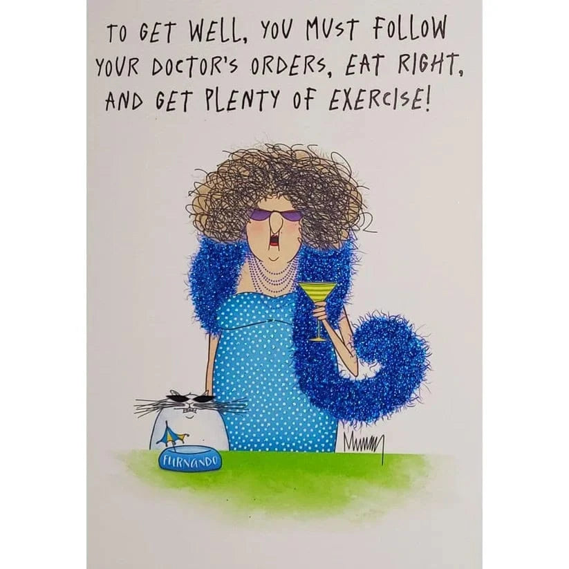 Niquea.D Cards Do As I Say Get Well Card