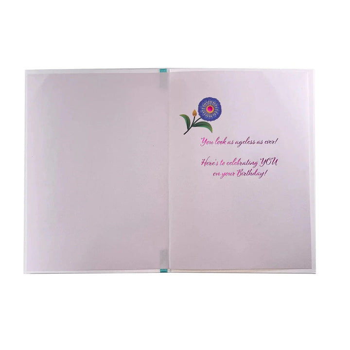 Niquea.D Cards Floral on Black Birthday Card