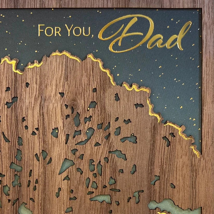 Niquea.D Cards Lasercut Oak Tree Dad Birthday Card