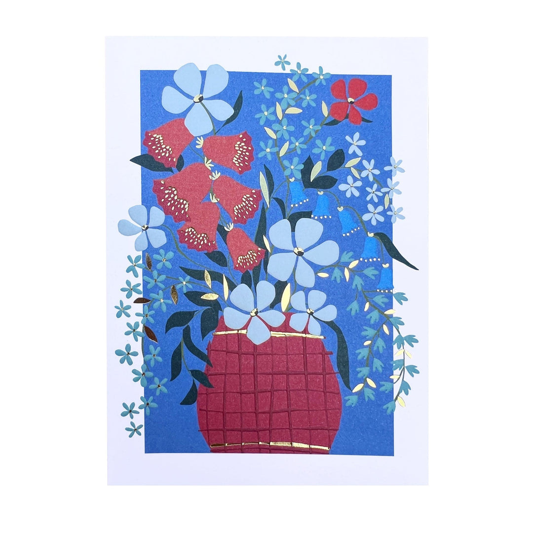 Niquea.D Cards Vase of Flowers Birthday Card