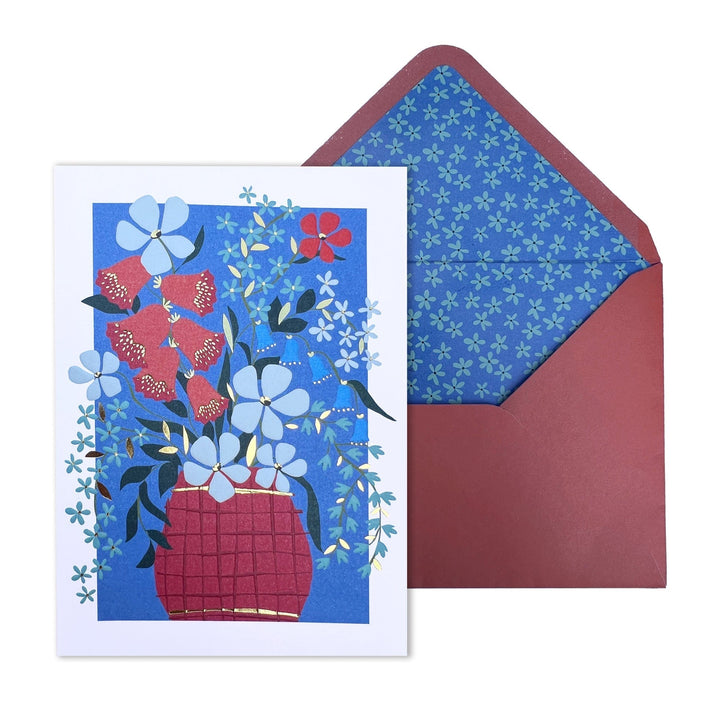 Niquea.D Cards Vase of Flowers Birthday Card