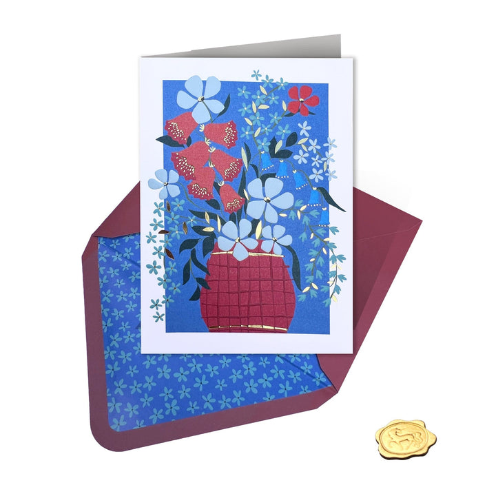 Niquea.D Cards Vase of Flowers Birthday Card