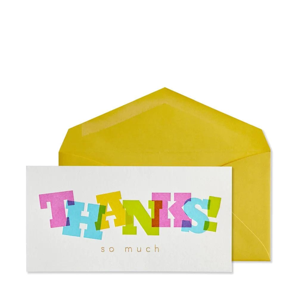 Niquea.D Single Card Monarch Layered Thank You Letters Card