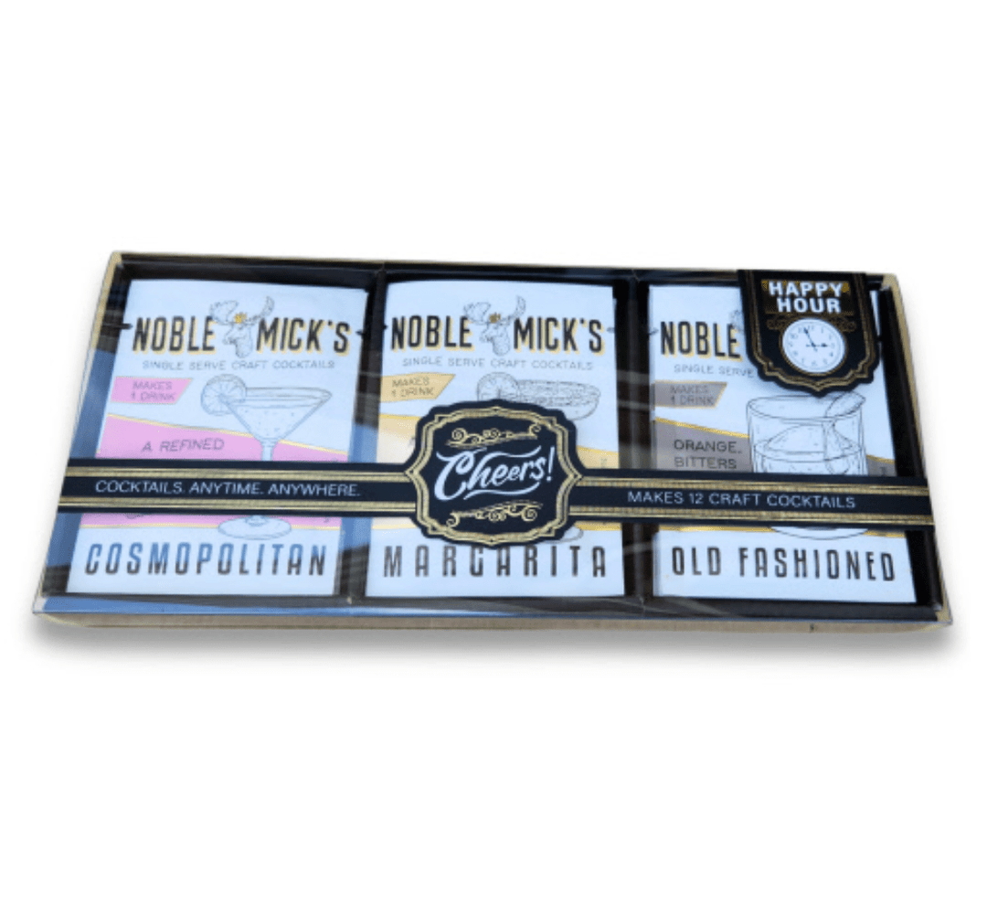 Noble Mick's Food and Beverage Happy Hour Single Serve Cocktail Mix Gift Set