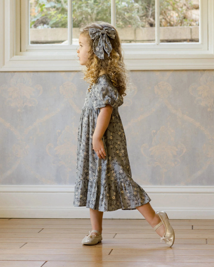 Noralee Baby Everly Bow - French Blue Floral