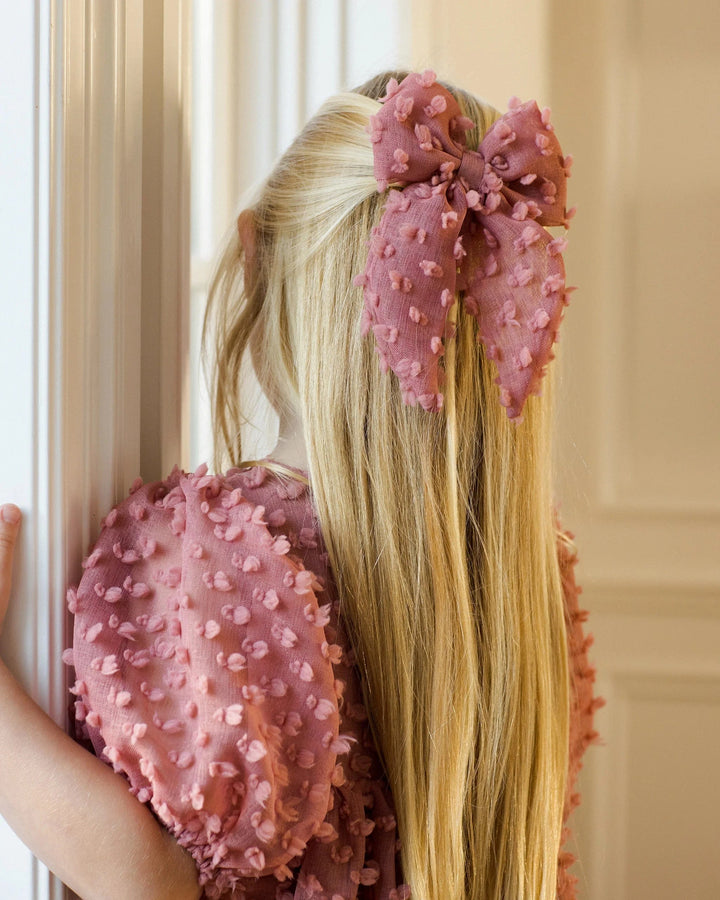 Noralee Baby Everly Bow - Raspberry