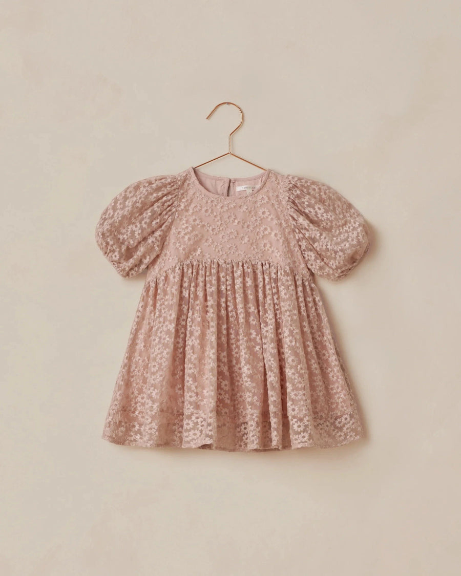 Noralee Baby Luna Dress - Rose Embroidered Daisy