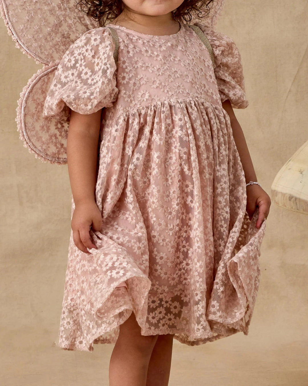 Noralee Baby Luna Dress - Rose Embroidered Daisy