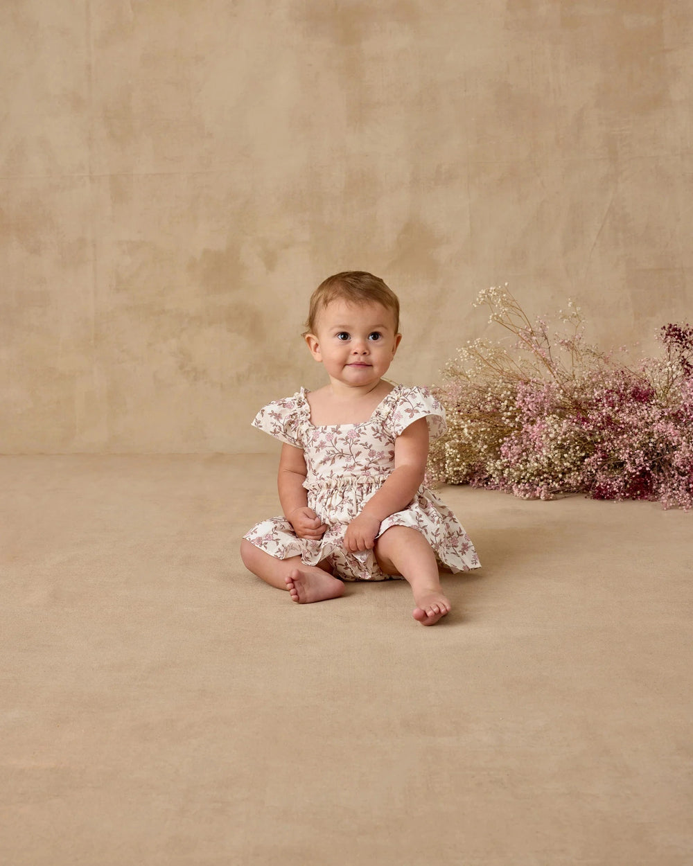 Noralee Baby Margot Romper - Rose Meadow