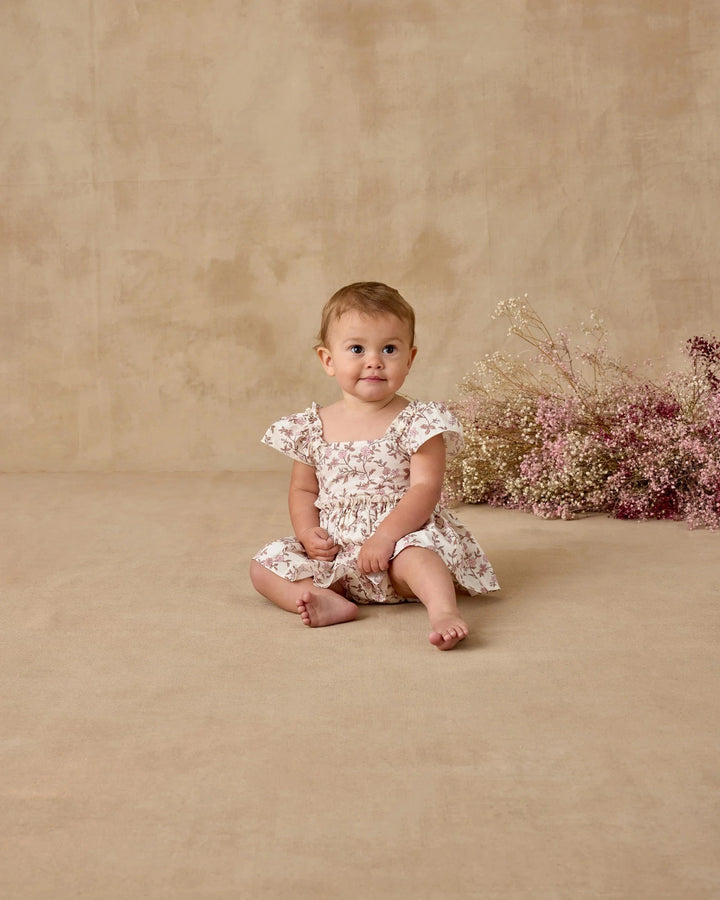 Noralee Baby Margot Romper - Rose Meadow