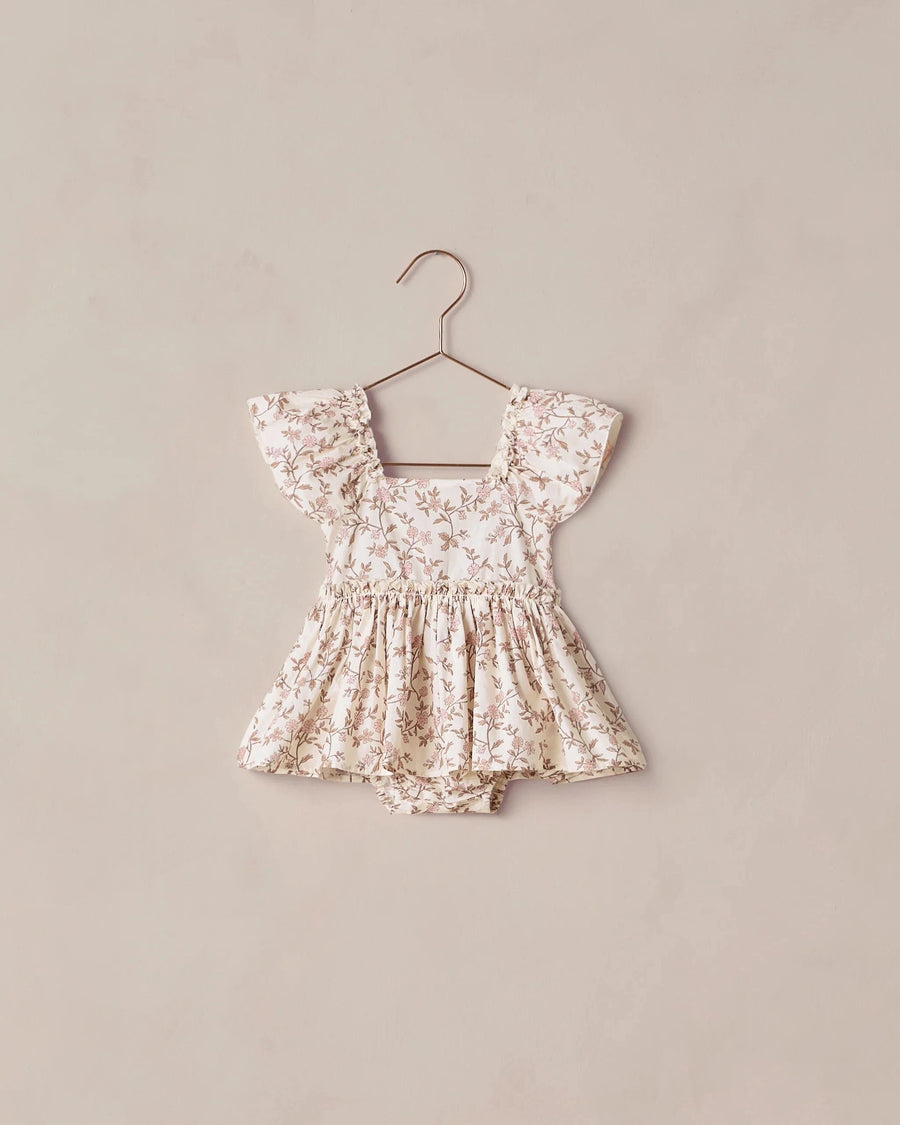 Noralee Baby Margot Romper - Rose Meadow