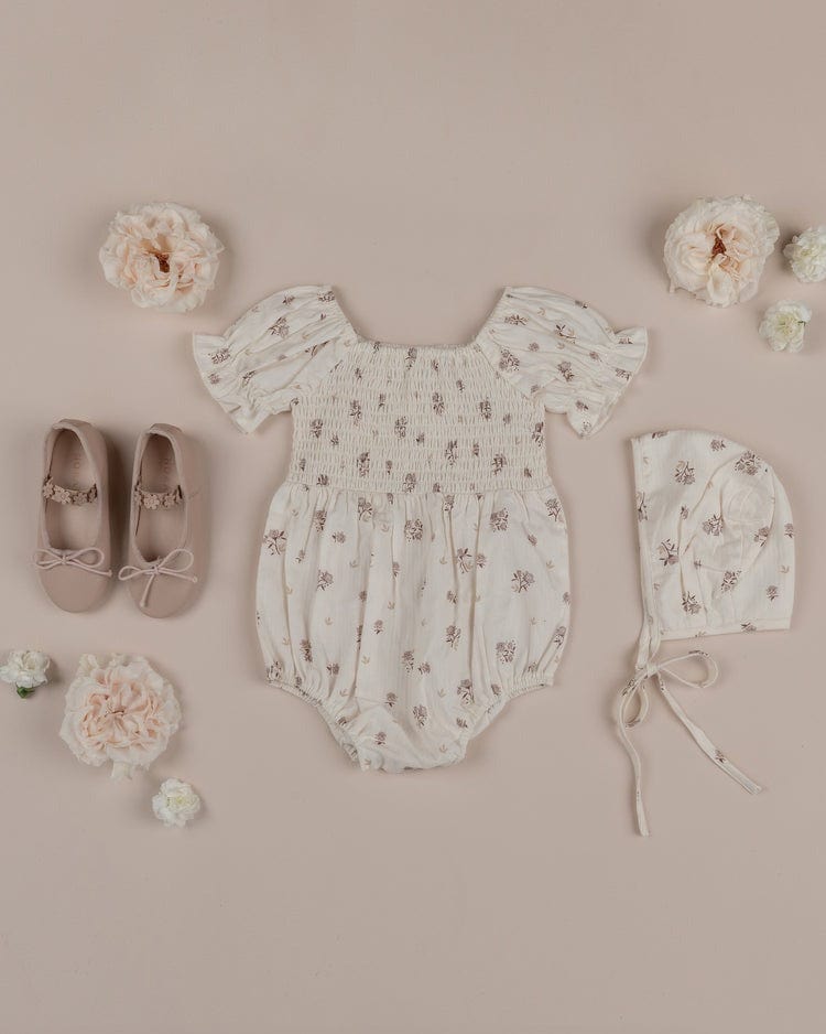 Noralee Jumpsuits & Rompers Cosette Romper - Rose Ditsy