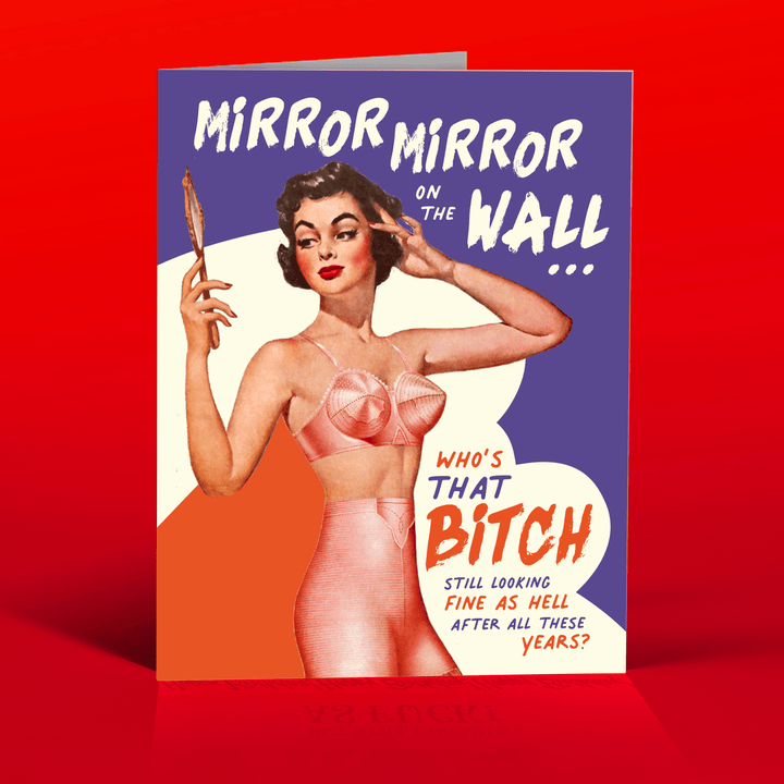 OffensiveDelightful Cards MIRROR MIRROR Birthday Card