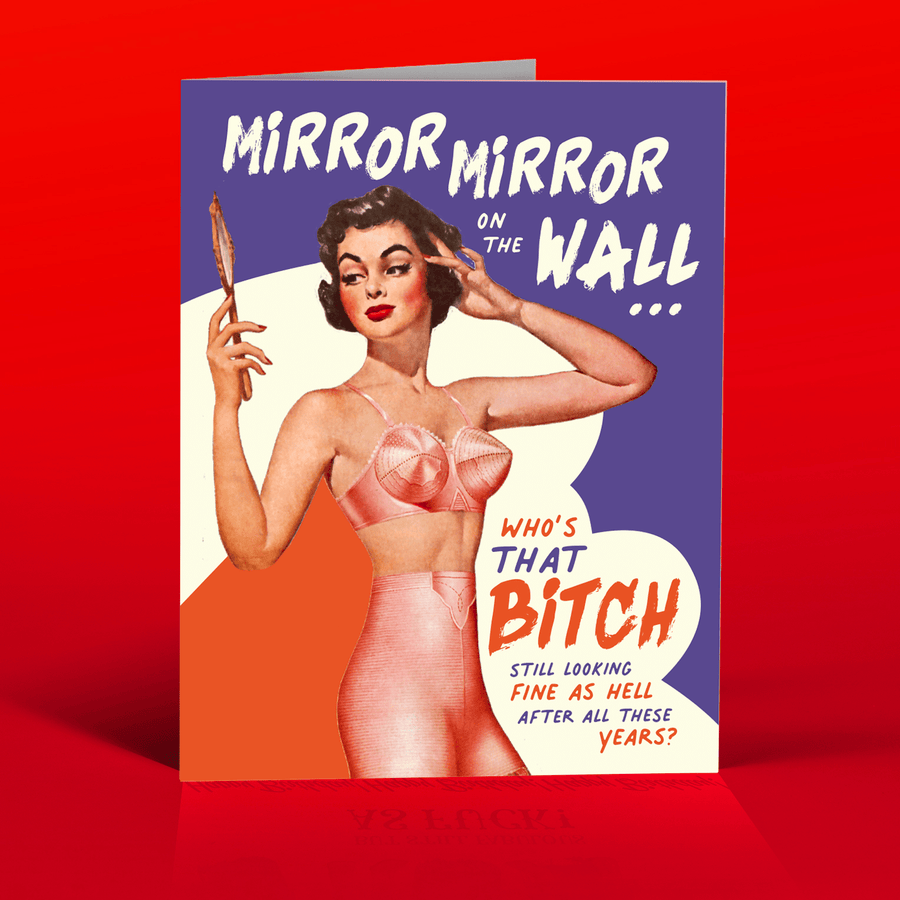 OffensiveDelightful Cards MIRROR MIRROR Birthday Card