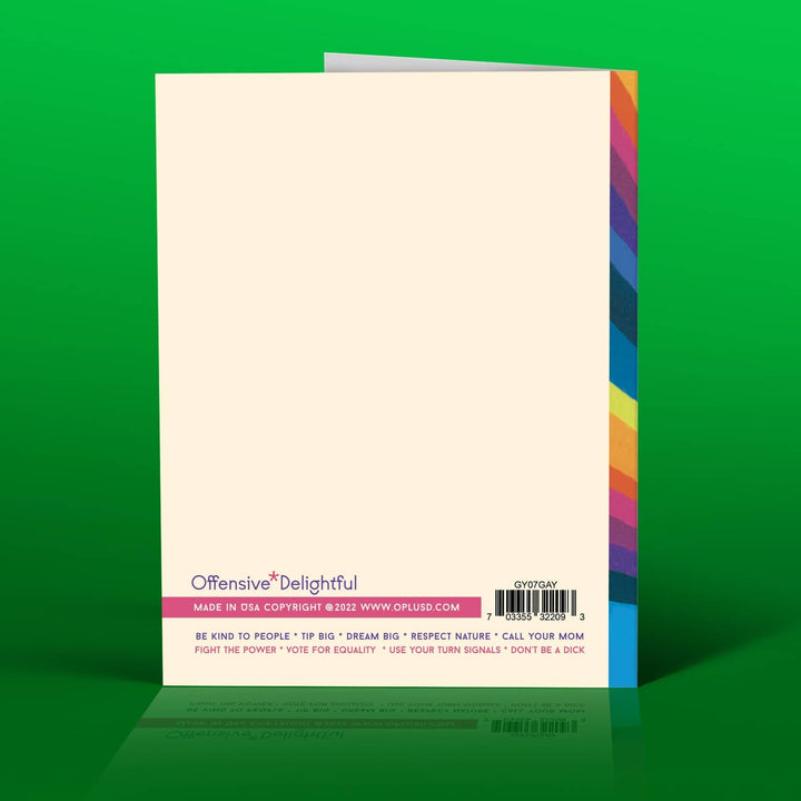 OffensiveDelightful Cards TOTALLY GAY! Birthday Card