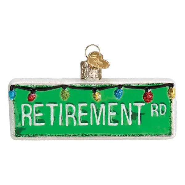 Old World Christmas Holiday Happy Retirement Ornament