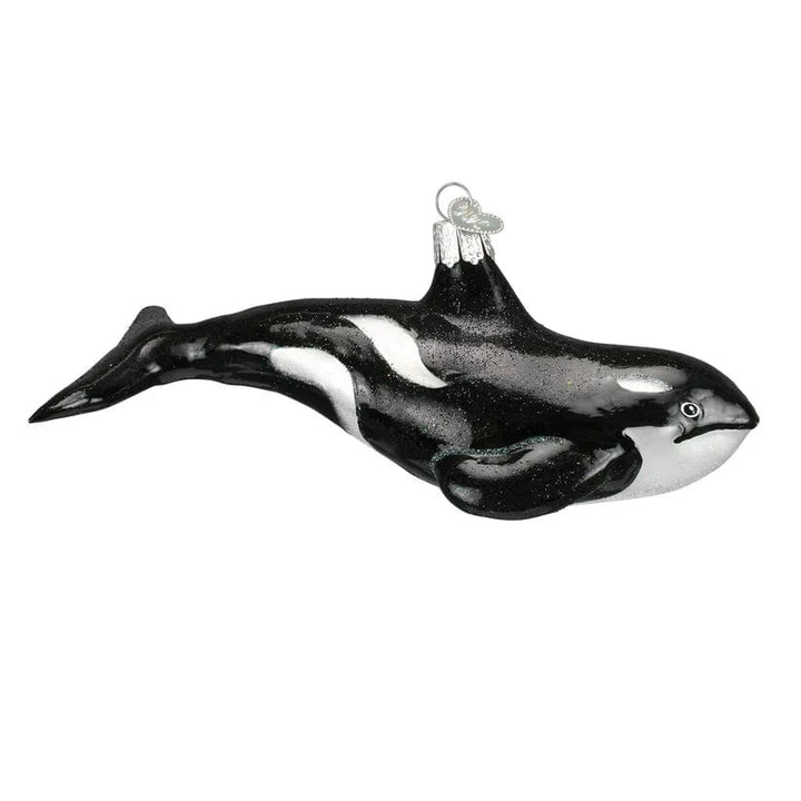 Old World Christmas Holiday Orca Whale Ornament