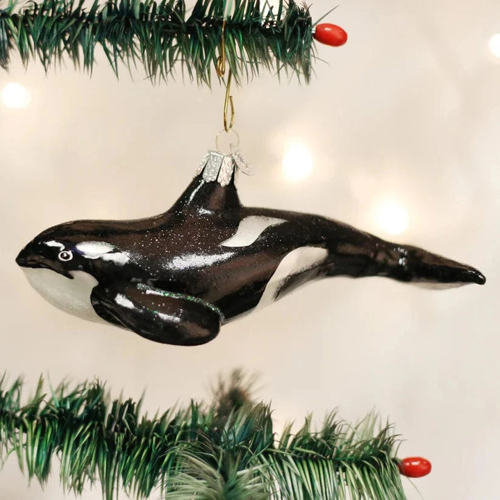 Old World Christmas Holiday Orca Whale Ornament