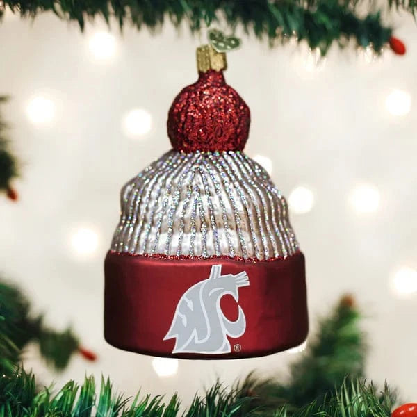 Old World Christmas Holiday WSU Beanie Ornament