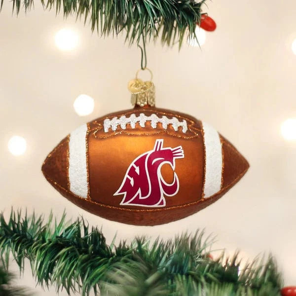 Old World Christmas Holiday WSU Football Ornament