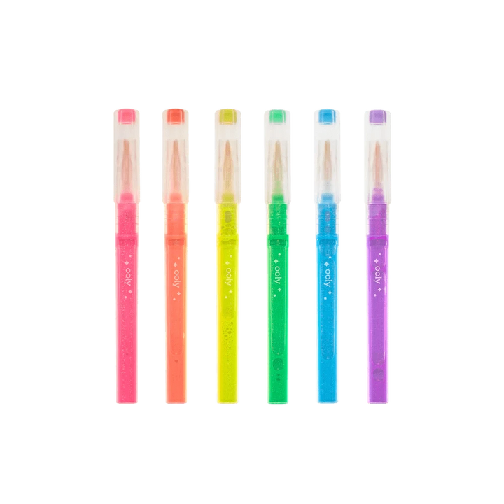 OOLY Art Supplies Oh My Glitter! Neon Highlighters